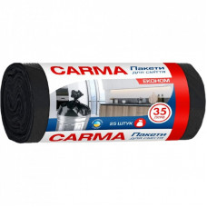 Пакеты для мусора Carma Эконом Черные 6 мкм 35 л 25 шт. (4823098414698)