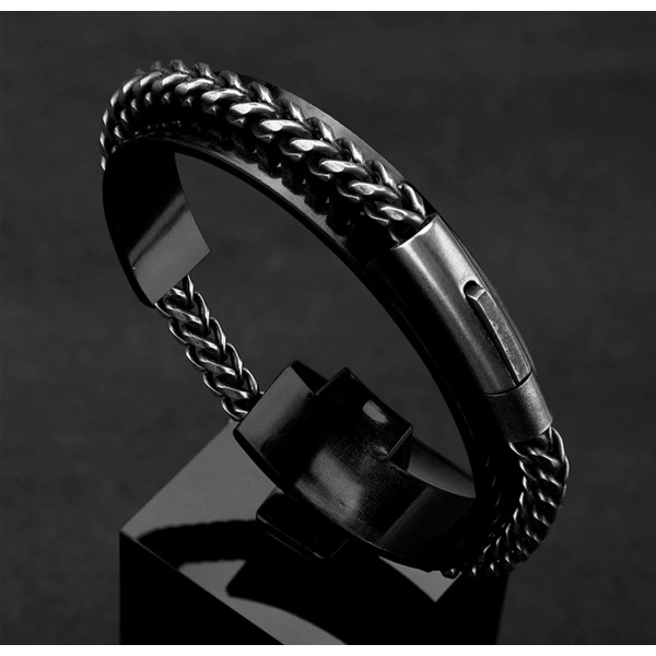Стальной мужской браслет WEDGE из нержавеющей стали 17-19 cм (2195807966)