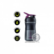 Шейкер спортивный BlenderBottle SportMixer 20oz/590ml Black/Plum (SM 20oz Black/Plum)