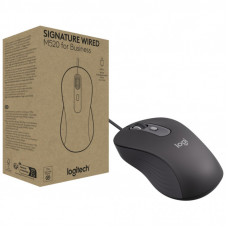 Мышка Logitech Signature M520 for Business USB-C Graphite (910-007511)