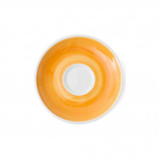 Блюдце Ancap серія Verona Millecolori 12 см Yellow для серій "Verona/Torino/Roma Millecolori Hand Painted" (34406)