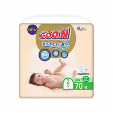Подгузники GOO.N Premium Soft 4-8 кг S на липучках 70 шт (863223)