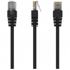 Патч-корд 0.5м, UTP, cat.5e, CCA, black Cablexpert (PP12-0.5M/BK)