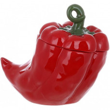Банка керамічна "Pepper" 1000мл, для сипучих продуктів, Червоний перець (109184)