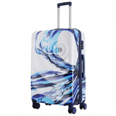 Чемодан Semi Line Print 28" L White/Blue (T5653-3)