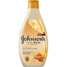 Гель для душа Johnson's Vita-Rich Питательный с маслами миндаля и Ши 400 мл (3574661543888)