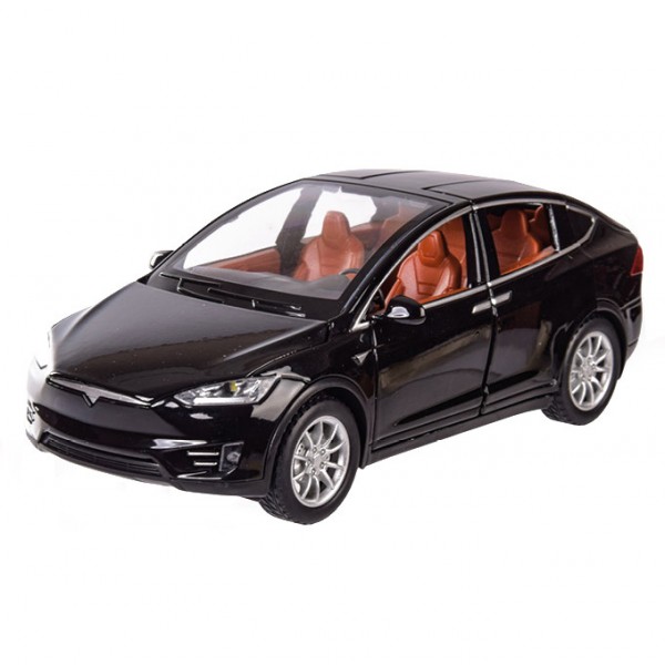 Машинка инерционная "Tesla Model X" Автопром 7574A, 1:22 (Черный)