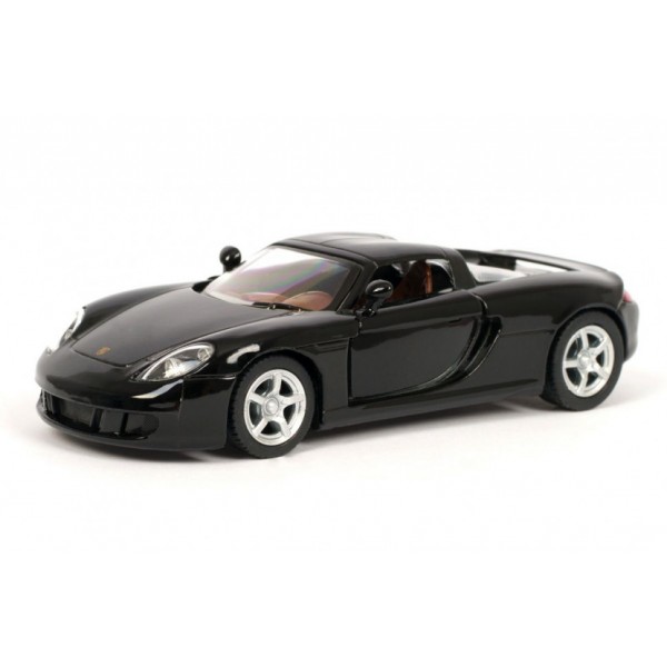 Детская модель машинки Porsche Carrera GT Kinsmart KT5081W инерционная, 1:36 (Black)