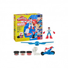 Набор для творчества Hasbro Play-Doh Marvel Капітан Америка з мотоциклом (G0555)