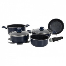 Набор посуды Gimex Cookware Set induction 8 предметів Dark Blue (6977228)