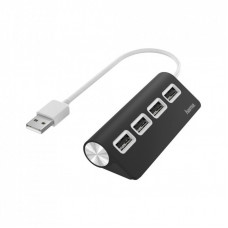 Концентратор Hama 4 Ports USB 2.0 Black/White (00200119)