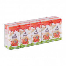 Салфетки косметические Parus Клубника 2 слоя 10 шт. х 10 пачек (4820044170158)