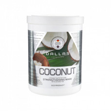 Маска для волос Dalas Coconut Укрепляющая для блеска волос с натуральным кокосовым маслом 1000 мл (4260637723208)