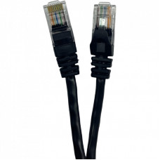 Патч-корд 0.5м UTP cat.6, CCA, 24AWG, black GEAR (GPC-UTPC6CCARJ45-0.5B)