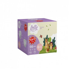 Подгузники Lolly Premium Soft размер 6 (15+ кг) Подгузники 30 шт + Подгузники-трусики 26 шт + Подарок (4820174981181)