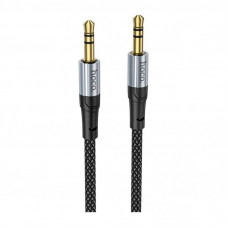 Кабель мультимедийный 3.5mm M to 3.5mm M 1.0m Black HOCO (6942007608800)