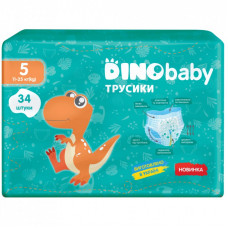 Подгузники Dino Baby Размер 5 (11-25кг) 34 шт (4823098413967)