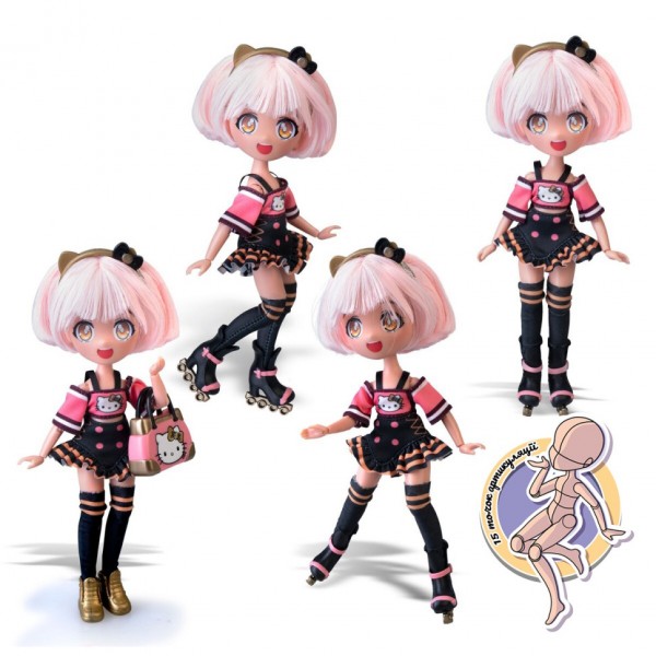 Детская кукла "Золотая Роллер Дива" 4SF Manga Dolls HKTF1000 серии "Hello Kitty" Детская кукла "Золотая Роллер Дива" 4SF Manga Dolls HKTF1000 серии "Hello Kitty"