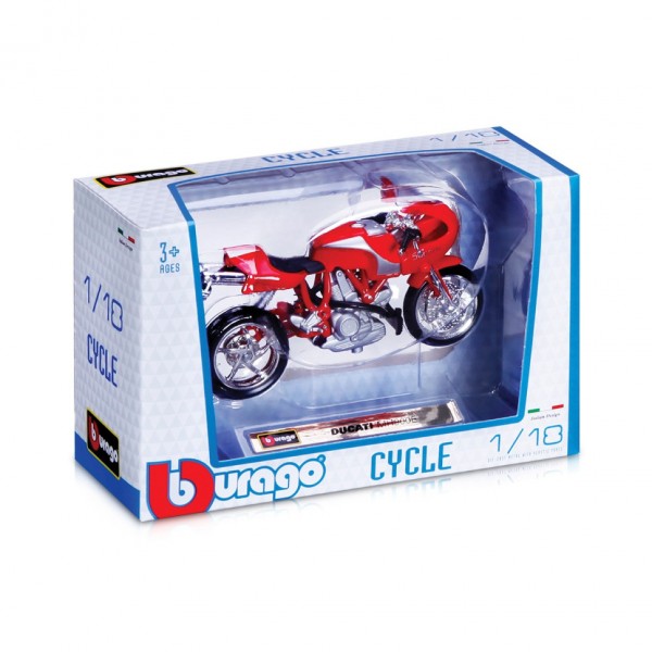 Детская модель Мотоцикла "Ducati MH900E" Bburago 18-51030-19 масштаб 1:18