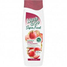 Шампунь Wash&Go Super Food с виноградом и макадамией 400 мл (8008970053066)