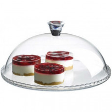 Блюдо Patisserie Ø32см з бортом і зі скляною кришкою-ковпаком (134215)