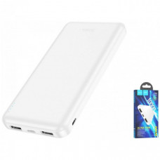 Внешний аккумулятор Power bank HOCO J100 10000 mAh батарея зарядка Белый (119415)