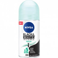 Антиперспирант Nivea Черное и Белое Невидимый Fresh Свежий шариковый 50 мл (42316763)