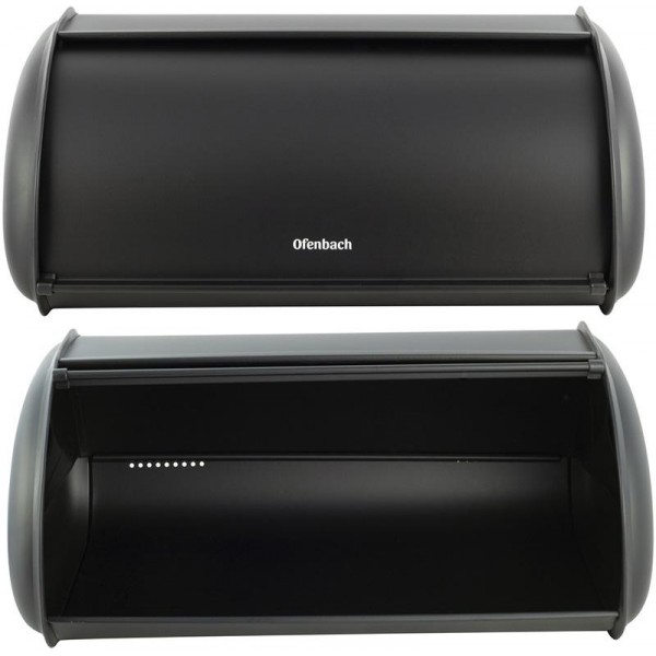 Хлібниця Ofenbach Breadbox 43.5х27х18см, нержавіюча сталь, чорний матовий (109615) Хлібниця Ofenbach Breadbox 43.5х27х18см, нержавіюча сталь, чорний матовий (109615)