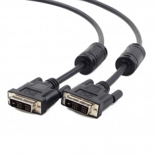 Кабель мультимедийный DVI M to DVI M 5.0m 18+1pin Viewcon (VC-DVI-104-5m)