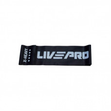 Эспандер LivePro Fitness Band X-Heavy LP8415-XH чорний Уні 200х15см (11,3кг) (6951376153699)