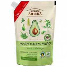 Жидкое мыло Зелена Аптека Алоэ и авокадо дой-пак 460 мл (4823015935398)
