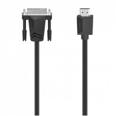 Кабель мультимедийный DVI to HDMI 1.5m Ultra HD 4K Black Hama (00200715)