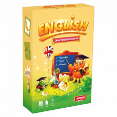 Обучающая настольная игра Лото "ENGLISH" 0796 иллюстрированная