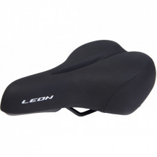 Седло Velotrade с отверстием 258*184 черный K.San YBT-7198 c logo LEON (SAD-342)