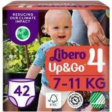 Подгузники Libero Up&Go Размер 4 (7-11 кг) 42 шт (7322541742243)