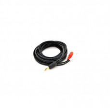 Кабель мультимедийный 3.5mm M to 2xRCA M 3.0m black Voltronic (YT-3.5(M)/2хRCA(M)-3.0Cu)