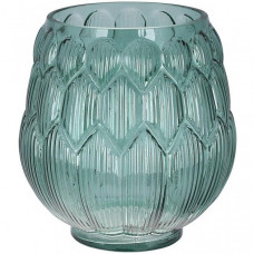 Ваза декоративна Ancient Glass Артишок Ø14х16см, зелене скло (112325)