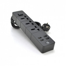 Сетевой фильтр питания Voltronic TВ-Т08, 3роз, 4*USB Black (ТВ-Т08-Black)