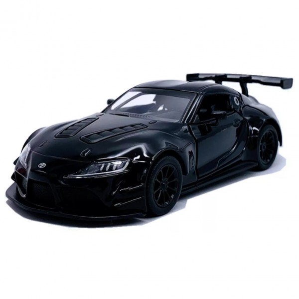 Машинка инерционная "Toyota GR Supra" KT5421W(Black) масштаб 1:43