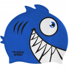 Шапка для плавания Aqua Speed Zoo Pirana 246-01 9696 синій Діт OSFM (5908217696960)