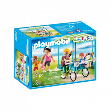 Конструктор Playmobil Семейный трёхколёсный велосипед (6336644)