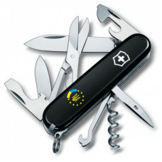 Нож Victorinox Climber Ukraine Black "Україна ЄС" (1.3703.3_T1130u)