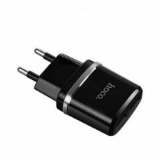 Зарядное сетевое HOCO C12 (2USB 2.4A) Черный (70135)