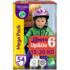 Подгузник Libero Up&Go Размер 6 (13-20 кг) 54 шт (7322541743004)