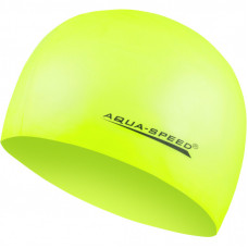 Шапка для плавания Aqua Speed Mega 100-18 жовтий Уні OSFM (5908217635501)