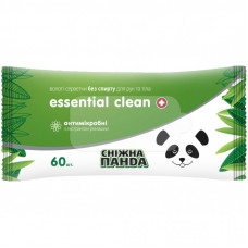 Влажные салфетки Сніжна Панда Essential Clean Ромашка 60 шт. (4820183970558)