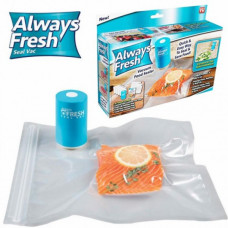Вакууматор, Вакуумный упаковщик ручной для продуктов Vacuum Sealer Always Fresh в наборе 6 шт (107435)