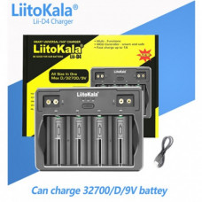 Зарядное устройство LiitoKala Lii-D4 на 4+2 каналов для AA, AAA, C, D, 18650, 26650, 32700 Li-ion, Ni-Mh аккумуляторов (42435)