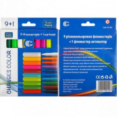 Фломастер 10 цветов "Магические 9+1" 509-9+1