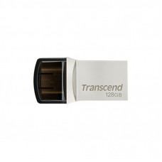 USB флеш накопитель Transcend 128GB JetFlash 890 Silver USB 3.1/Type-C (TS128GJF890S)